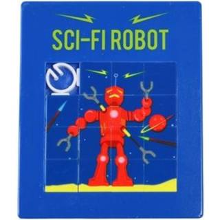Slide puzzle - Sci-fi robot