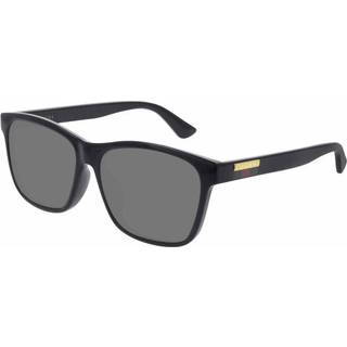 Gucci GG0746SA Asian Fit 001 57 Solbriller Mænd Black - Shiny Black - 57mm