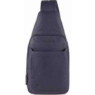 Piquadro Black Square Sling taske blå grå