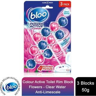 Bloo Color Active Fresh Flowers Toiletfrisker - 3-Pak