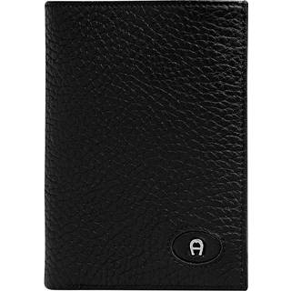 AIGNER Herren Geldbörse schwarz Leder