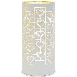 Frida Cylinder Hvid Ø7xH15 cm 10LED