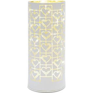 Frida Cylinder Hvid Ø8.5xH20 cm 15LED