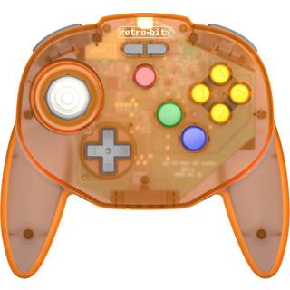Retro-Bit Tribute 64 Wireless (Orange Hawk) - Wireless Controller - Nintendo 64