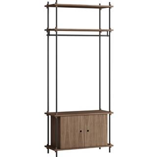 Moebe Reolsystem s.200.1.G - Smoked-Oak/Black