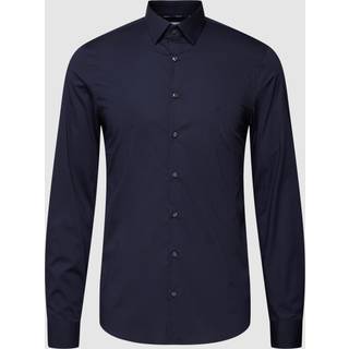 Slim Poplin Dress Shirt - Blue - 44