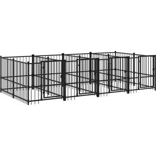 udendørs hundegård 7,51 m² stål