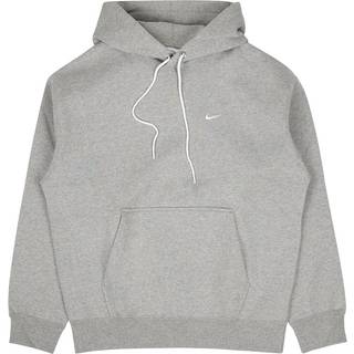 Nike Solo Swoosh-pullover-hættetrøje i fleece til mænd - grå - XL
