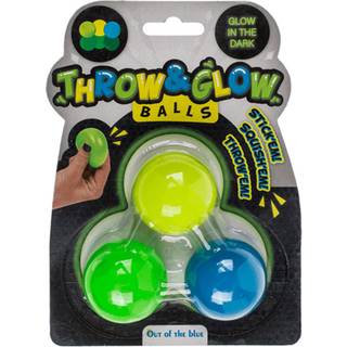 3-Pak - Selvlysende Klembolde / Stressbolde - 4 cm