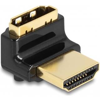 Delock HDMI Han-til-Hun-adapter 90° vinklet højre 8K@60 Hz