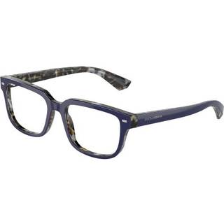 Dolce & Gabbana Mand DG3380 3423 Optiske stel Acetat Blå Transparent Firkantet Normal