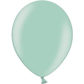 50 stk. Latexballoner lysegrøn perle metallic 10" – Luksus til fest og dekoration