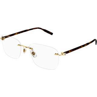 Montblanc MB0222O 002 55 Briller Mænd Guld - Light Gold - 55mm