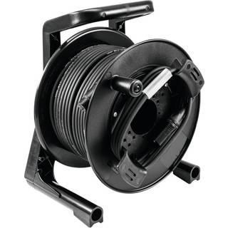 PSSO DMX cable drum XLR 30m bk Neutrik 2x0.22 løftdenløsem tromme tromle kabel
