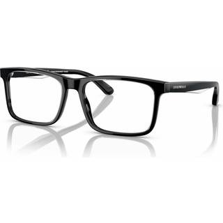 Emporio Armani Mand EA3227 6051 Optiske stel Acetat Sort Transparent Pillow Normal
