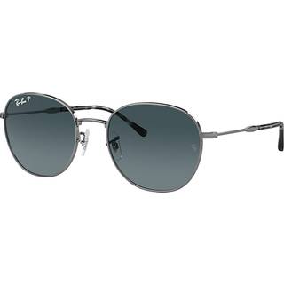 Ray - Ban Unisex RB3809 004/S3 Solbriller Metal Grå Blå Pantos Polariseret Skygge