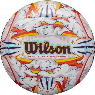 Wilson Graffiti Peace Volleyball - White/Orange