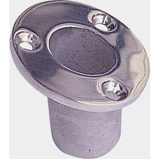 Flagstangbeslag båd, rustfrit stål, forsænket, til Ø25 mm flagstang
