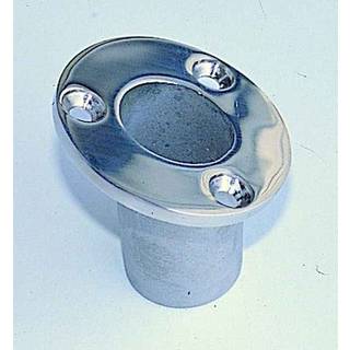 Flagstangbeslag båd, rustfrit stål, forsænket, til Ø32 mm flagstang
