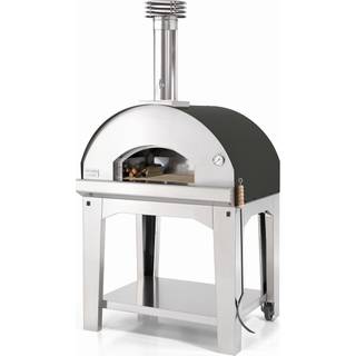Fontana Forni MANGIAFUOCO ANTRACITE Pizzaovn med vogn
