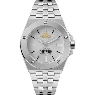 Vivienne Westwood Leamouth Grey Dial Stainless Steel Bracelet Unisex Watch VV271CGSL
