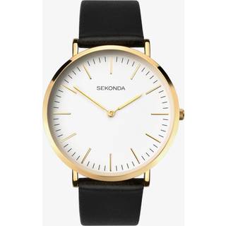 Sekonda 1344 Black Leather Strap Watch - W31397