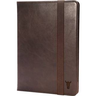 iPad Leather Case (11th A16 / 10th Gen) - Black with Red Detail