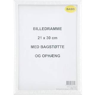 Ramme i hvid - 21x30 cm (På lager i varehus)