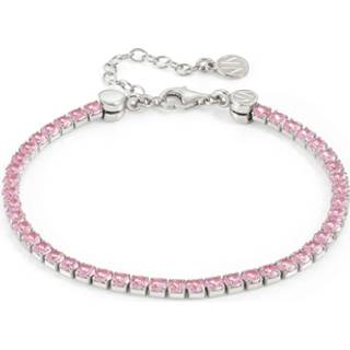 Nomination Chic Pink + Silver Crystal Joyful Bracelet - 16cm