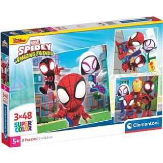 Spidey og hans utrolige venner puslespil - 3x48 brikker