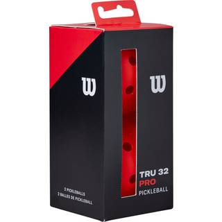Wilson Tru 32 Pro Pickleballs - 2 Pack Red