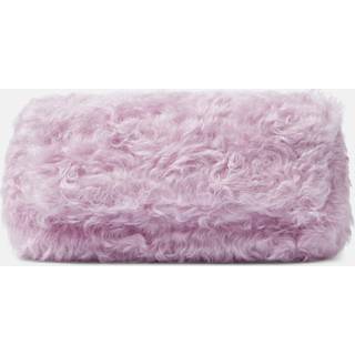 Dries Van Noten Faux-fur clutch - purple - One Size