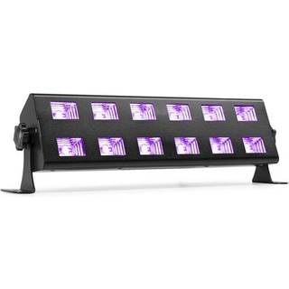 UV lys bar, BUV263 med 12 stk. kraftige UV LED / 34cm bred / solid monteringsfod