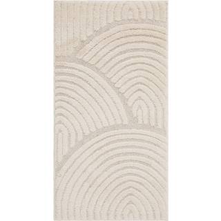 KMCarpets Doria Zen Gulvtæppe 80x150, Hvid