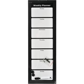 Office whiteboard, ugetavle, 20x60 cm, engelsk