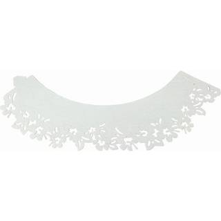 Cupcake Wraps Flowers White, 12 stk - PME