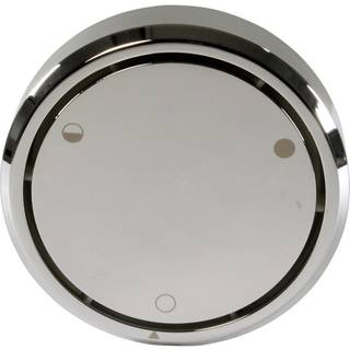 WestBrass D493CHM-05 Universal Deep Soak Round Replacement 2-hullers Bath Overflow Cover Polised Nickel (1-Pack)