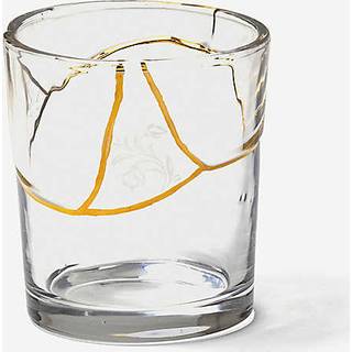 Seletti Glassware - 'Seletti Kintsugi Glass', no 3 in TRASPARENT/GOLD Glass, gold