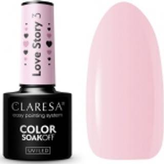 Claresa SoakOff UV/LED Color Love Story Gel neglelak Skygge 3 5 g - 5 g