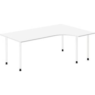 Skrivebord DNA, Hvid 2000x1200 mm Højre I-ben/Hvid