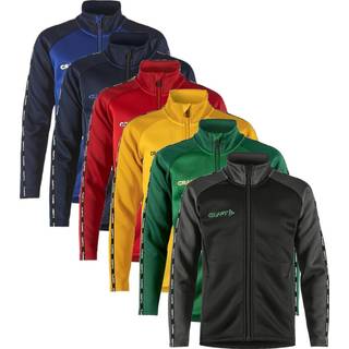Craft 1912730 squad 2.0 full zip jr Børn / Sportsjakke Team Green/Ivy 146/152