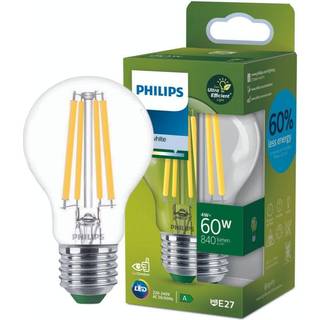 Philips LED pære Standard 4W/840 (60W) Klar E27