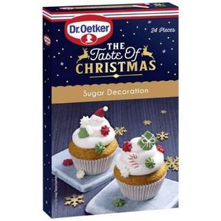 Sukkerdekorationer Jul - 24 stk., Dr. Oetker