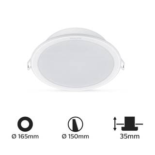 PHILIPS Meson Indbygningsspot LED 12,5W 3000K