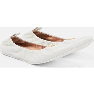 Gianvito Rossi Alina leather ballet flats - white - EU 37.5