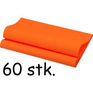 Orange middagsservietter BIO Dunisoft 40x40 cm. - 60 stk.