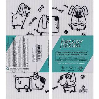 Groovy Goods Karklud u. plastik m. hunde - 1 stk