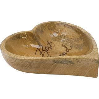 Træskål HEART, anti slip