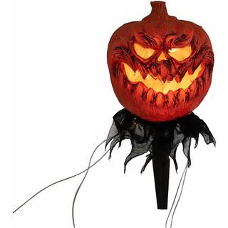 Halloween Dekoration, Græskar med jordspyd, sæt med 3 stk. 39cm TILBUD NU
