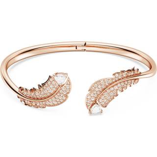 Swarovski Nice Rose-Gold Feather Bangle - Rose Gold - 16cm